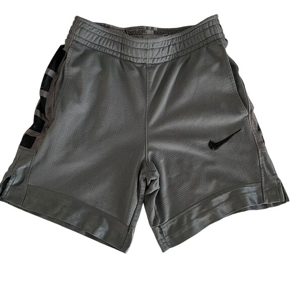Nike Boys' Dri-FIT Elite Gray Stripe Basketball Shorts Size S - Picture 3 of 11